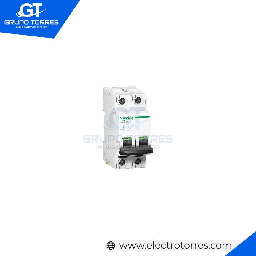schneider termico 2P 4A C60H-DC T/RIEL 20KA-220VDC