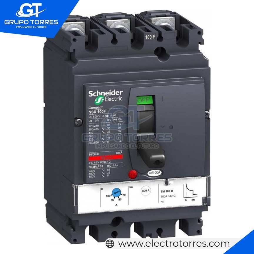 schneider Inter.Regul.Electr.NSX100F 100-250A 85KA 220V