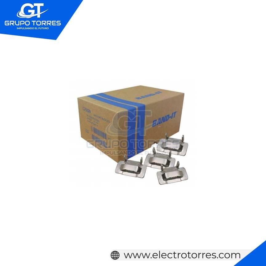 HEBILLA DE ACERO INOX 201SS 3/8´´ 100U
