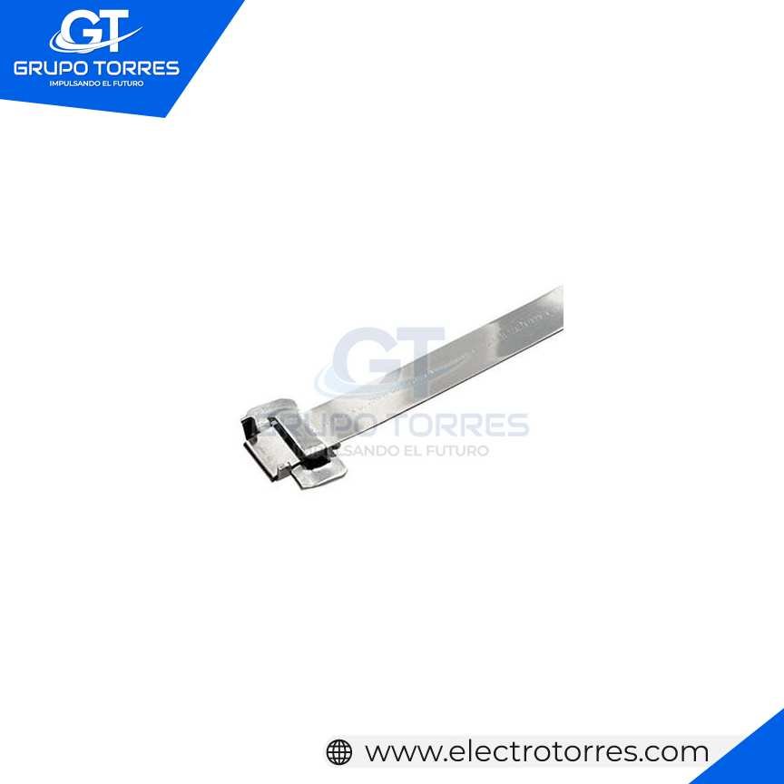 CINTILLO DE ACERO INOXIDABLE 304SS 350MM LARGO X 100UND