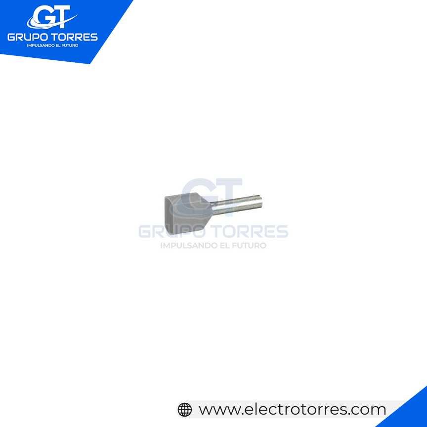 Terminal Doble Sobremoldeado [Ã˜E 3.8mm] Gris (Cable 12 awg)